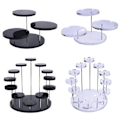 Miniatyrbillede 2 af 5: IC Cupcake Stativ Akryl Display Stativ Til Smykker Kage Dessert Ra Sort 12