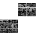 Miniatyrbillede 2 af 2: 18 stk. julestempelplader Neglekunst Neglekunst Stencils12 stk. 12x6x0.1cm 12 stk. 12x6x0.1cm