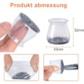 Miniatyrbilde 2 av 5: IC CNE 32 stk. beskyttelseshetter, filt for stolbein, sma