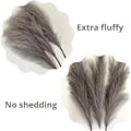 Miniatyrbilde 2 av 5: IC Stora Pampasgress Grå Faux 5 stilker Ekstra Fluffy Faux 70cm Flow