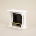 Miniatyrbillede 1 af 5: IC 1/12 Dockhus Mini Pejs Model Dukkehussalonsmøbler Hvid