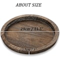 Miniatyrbilde 4 av 5: IG Rustik trebrikke lysholder - liten dekorativ tallerken Rustic