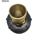 Miniatyrbillede 2 af 3: IC Hurtigkoblingsnippel til 1000 L tank, multitanke, messing slangetilslutning, IBC-tankadapter (32 mm) 3.2m