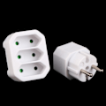 Miniatyrbillede 4 af 5: IC EU-konverteringsplugg 1 til 2 / 1 til 3-vejs europæisk power A