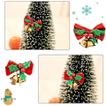 Miniatyrbillede 3 af 5: IC 16-pak julebånd med klokker Xmas Mini Bowknot Håndværk Gavepynt Juletræshængende Dekoration