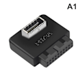 Miniatyrbillede 1 af 5: IC Moderkort USB Header Adapter USB3.0 19pin 20pin til TYPE-E 90 A1