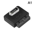 Pikkukuva 1 / 5: IC Moderkort USB Header Adapter USB3.0 19pin 20pin till TYPE-E 90 A1