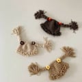 Miniatyrbillede 5 af 5: IC Sød Baby Pige Beanie Hat Pigtail Fletning Paryk Cap Hæklet Strikket Vinterhue til Børn Børn i alderen 6-48 måneder Motorhjelm Cap Khaki