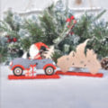 Pikkukuva 5 / 5: IC Jul pöytäkoriste Uusivuosi näyttämöasettelu Xmas koriste Tyyppi 2