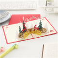 Miniatyrbild 3 av 5: 2 st 3D Jul-kort, Pop-up Jul-kort, Kap
