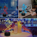 Pikkukuva 4 / 5: IC 3D Yövalot Jääkiekkoilija 3D Illuusio Sängylampun 16
