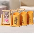 Miniatyrbild 3 av 6: Timglas Student Creative Desktop Ornament with Pen Holder Stationery Pen Insertion Gift Brushing Tea Random color pattern Three bubbles