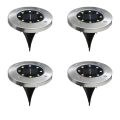 Miniatyrbillede 1 af 4: IC 4 stk Havebelysning, Udendørs Have Vandtæt Jordlys varm hvidt lys 8LED