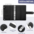 Miniatyrbillede 2 af 2: IC A6 PU Læder Notebook Mappe Cash Budget Planner, Sort