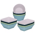 Pikkukuva 2 / 5: IC Morandi -väriset pyöreät kakku silikonimuotti Cupcake -kotelo Diy 12 kpl