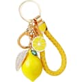 Söt citronnyckelring Little Lemon Crystal Rhinestone nyckelring IC