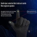 Miniatyrbilde 4 av 5: Touch Vinter Termiske Varme Fullfingerhansker Svart M