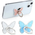Miniatyrbillede 2 af 4: IC 3 stk. Diamant Sommerfugl Telefon Ring Holder 360° Roterende Metal