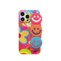 Pikkukuva 1 / 5: IC Smiley-ranneke Värikäs Graffiti ristikkäin johdolla iPhone-sarjalle sopii iPhone13Pro