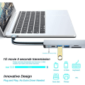 Miniatyrbillede 4 af 5: IC USB C HUB, Multiport C-adapter til MacBook Pro og Air-tilbehør