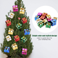 Miniatyrbillede 2 af 5: 12 stk Dekorative Juleæsker Papirhængende Farverige Xma IC