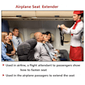 Miniatyrbild 4 av 5: IC Flygplansbältesförlängare, universell justerbar flygplansbältesdel med spänne i rostfritt stål
