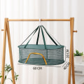 Miniatyrbild 1 av 5: Multifunktionell bärbar hopfällbar flerskiktshängande torknät för torra varor grönsaker frukt örter kläder giftfri polyester One layer