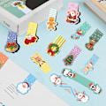 Pikkukuva 6 / 7: Magneettiset kirjanmerkit, 15 kpl jouluaiheiset magneettiset kirjanmerkit, värikkäät magneettiset kirjanmerkit, magneettiset kirjanmerkit lapsille, magneettiset sivumerkit Z Christmas C