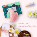 Miniatyrbilde 4 av 5: Rosenkvarts Gua Sha Ansiktsverktøy, Kvarts Gua Sha Stein for SPA Akupunkturterapi Triggerpunktbehandling, Guasha Ansiktsmassasjeapparat for Hudpleie