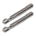 Miniatyrbillede 1 af 2: 2 stk Titanlegering Karabinhake Fjedersnap Clips ok Nøglering Nøglering Spænde Låseklemmer Hængende Spænde Edc Ring Spænde Udendørsudstyr IC