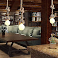 Miniatyrbild 2 av 3: IC Hamprep Chandelier Retro Hamprep Chandelier Restaurang Bar Café Skåp