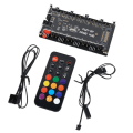 Pikkukuva 1 / 5: 1-8 tuulettimen monitie HUB SATA-virta 12V 4-nastainen PWM osoitteellinen jakaja PC LED-valon jäähdyttimen ohjaussovitin