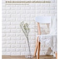 Miniatyrbild 2 av 5: IC 3D Tapet Väggpaneler Självhäftande - Modern Väggbeklädnad i Stenlook - Snabb Enkel Installation (1x Stycke, Vit)