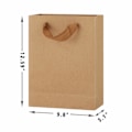Miniatyrbillede 3 af 5: IC 25 stk Papirposer, 9,8\" x 5,1\" x 12,6\" Brun Kraftpapir