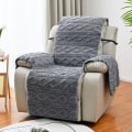 Miniatyrbillede 1 af 4: IC Tyk Dobbeltsidet Jacquard T-Formet Polstret Sofa Betræk Grå Betræk til Enkelt Sofa