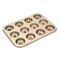 Miniatyrbild 1 av 5: IC Donut Form Cake form, 12-kammar non-stick donut form, för ugn
