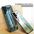 Miniatyrbillede 3 af 5: IC Samsung Galaxy S22 Ultra Cover Marmor Hærdet Glas Sort