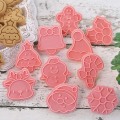 Miniatyrbilde 2 av 5: IC 10 stk Julekakeformer Sett Julebaking Snøflak Kjeks