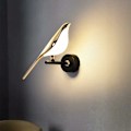 Miniatyrbillede 1 af 5: Magpie Væglampe Stue TV Baggrund Væglampe Luksus Hotel Soveværelse Sengelampe Simpel Kreativ Rød Fugl Væglampe (Enkelt-varmt lys)