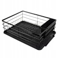 Miniatyrbilde 2 av 5: Diskstativ Svart Metall - 44 x 31 x 14,5 cm Svart