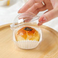 Miniatyrbillede 5 af 5: IC 50 stk. Mini Dessert Tårtæske Beholder Transparent Cupcake Kage Sort 2