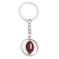 Miniatyrbillede 1 af 3: eativ Casual Rotation Fodbold Metal Nøglering Legering Nøglering Mode Smykke Nyhed Charm Bilnøgleholder (g-351 Rugby) IC
