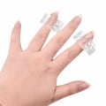 Miniatyrbilde 3 av 5: IC 10 stk. negltipsklemmer, negltipsklemmer polygel, polygeltipsklemmer, transparente neglklemmer for neglforlengelse