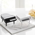 Miniatyrbillede 2 af 5: IC 10st Piano Frugtgaffel Kreativ Piano Keyboard Plastgaffel Kid sort