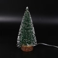 Miniatyrbilde 3 av 5: Mini ceder-juletrær med LED-lys Liten gran Bord Skrivebord Juledekorasjon pynt Varmt lys