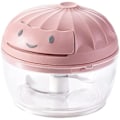 Pikkukuva 1 / 5: IC Manuell mini-valkosipulihakkuri kannettava lihamylly (vaaleanpunainen, 160 ml)