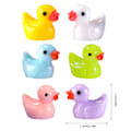 Miniatyrbilde 5 av 10: 100 stk Tiny Ducks Set Dekorasjon Realistisk Form Holdbar Harts Sjarmerende ender for jul Bursdagsfest Barnets dag 100pcs