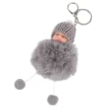 Miniatyrbillede 4 af 4: Hårbolle Nøglering Dukke Hårbolle Nøglering Sove Baby Hairball Nøglering Pendel Lysegrå IC