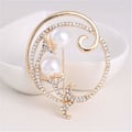 Pikkukuva 5 / 5: IC CNE Brosch Pin Vintage Broscher Blomma