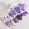 Pikkukuva 2 / 2: Rajojen yli myyvä drift-pullo 14-osainen puuterivippasetti kauneusmuna peukalopuuteri vippa puuvillapuuteri vippa mini puuteri vippa Rose red 14-piece set
